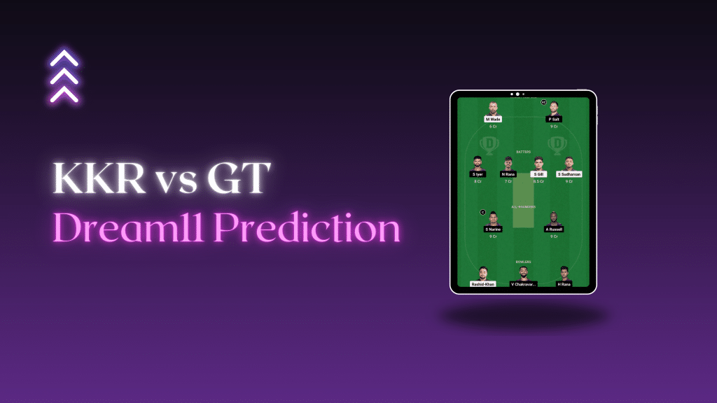 KKR vs GT Dream11 Prediction