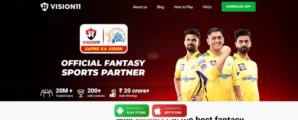 Vision11 Fantasy App